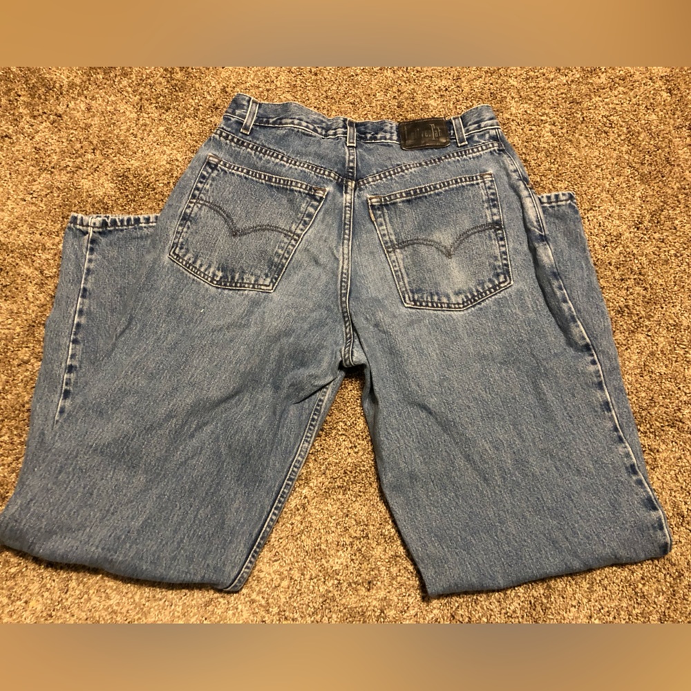 Mens 34x33 Vintage 1999 Levi’s Loose Silver Tab Denim Jeans Blue EUC!